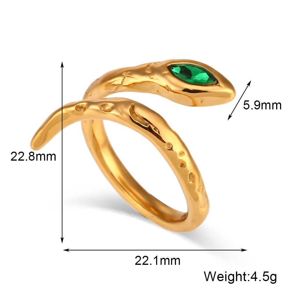 Serpentine Snake Ring