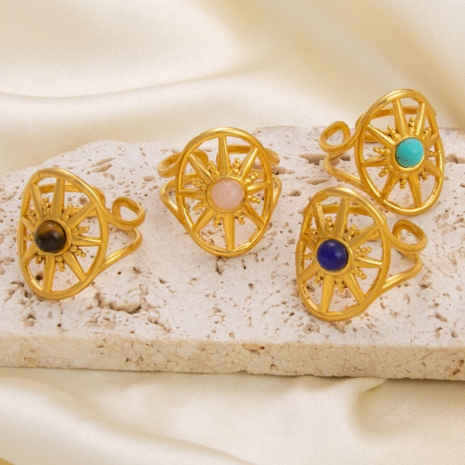 Round stars rings