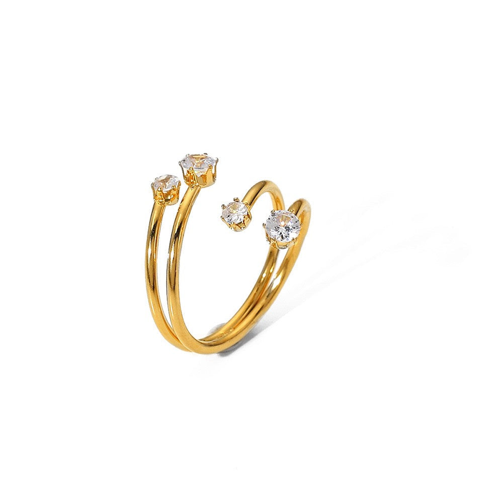 Dorren Double star rings