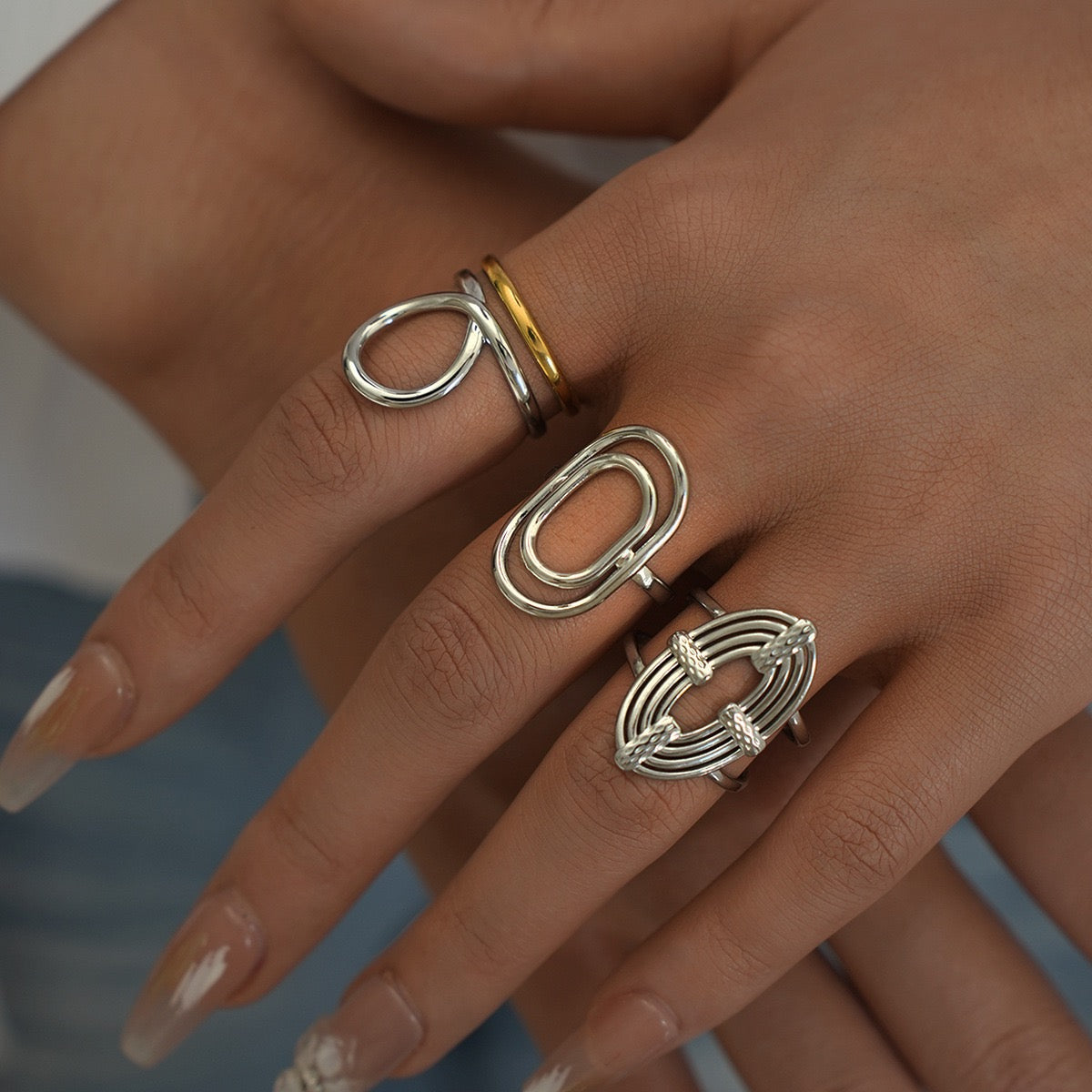 Silver paradise rings