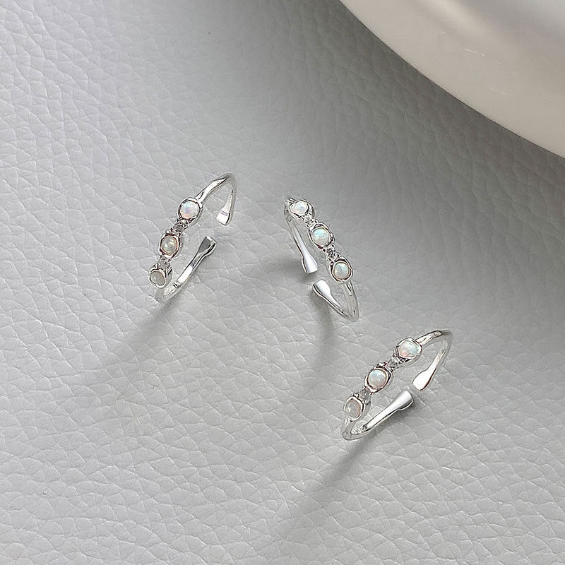 Celestia Opal Sterling Silver Ring
