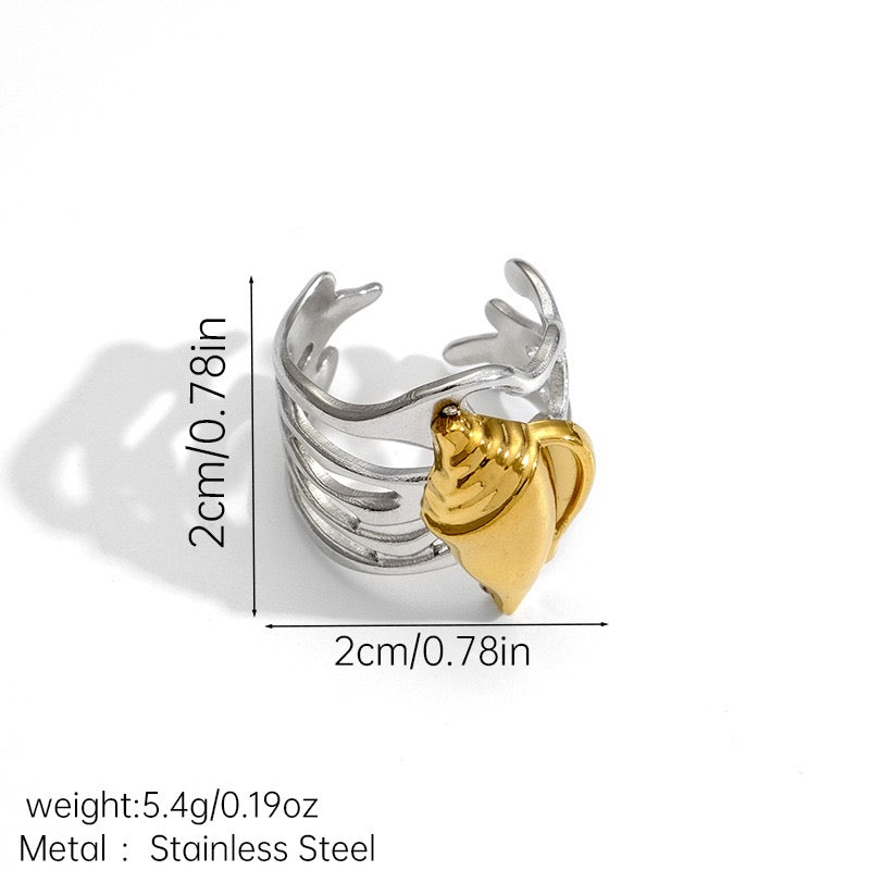 Two tones ocean rings