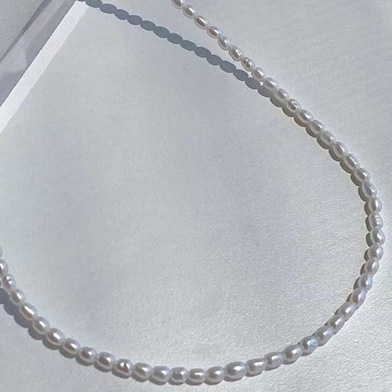 Shelton mini Freshwater pearls necklace 3mm