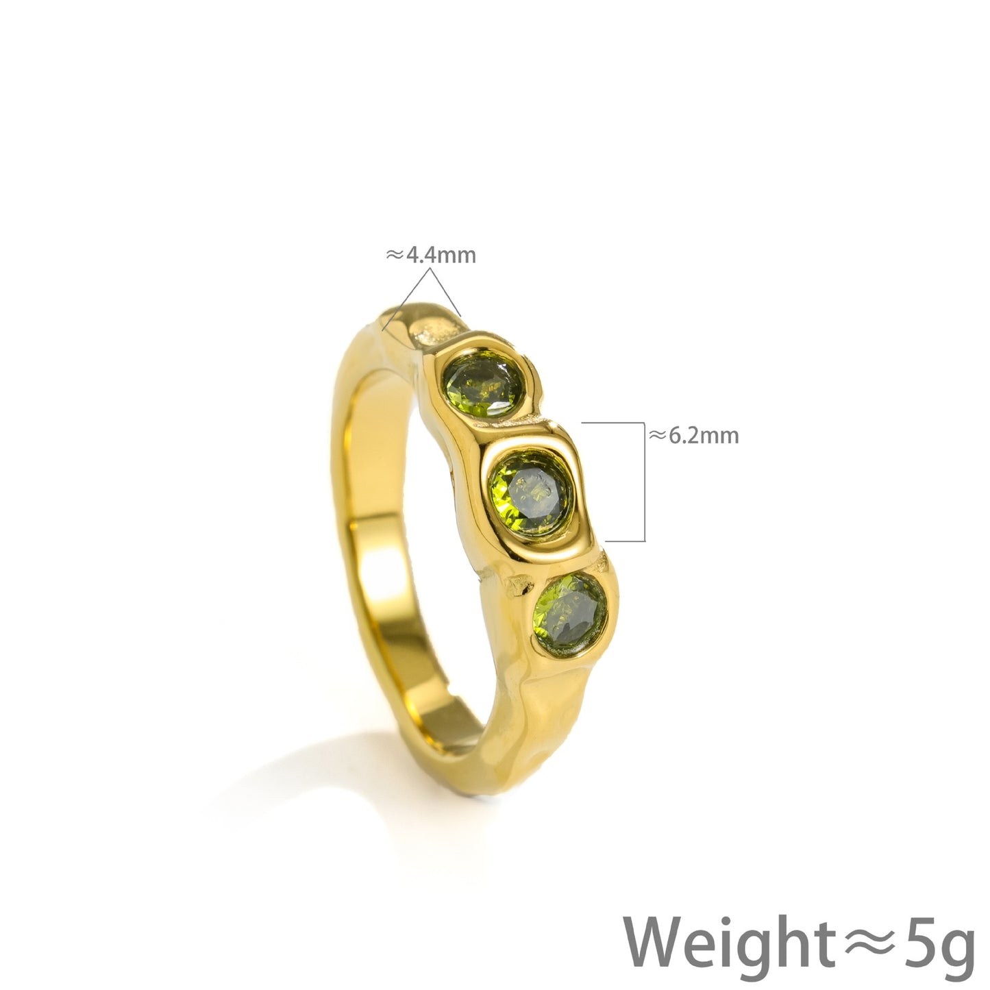 Starry night rock rings