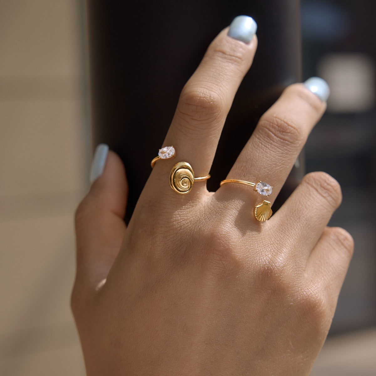 Ocean sparkle rings