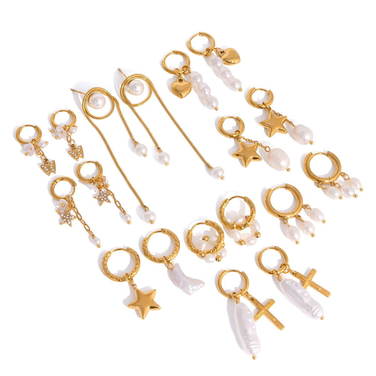 Pearly earrings collection