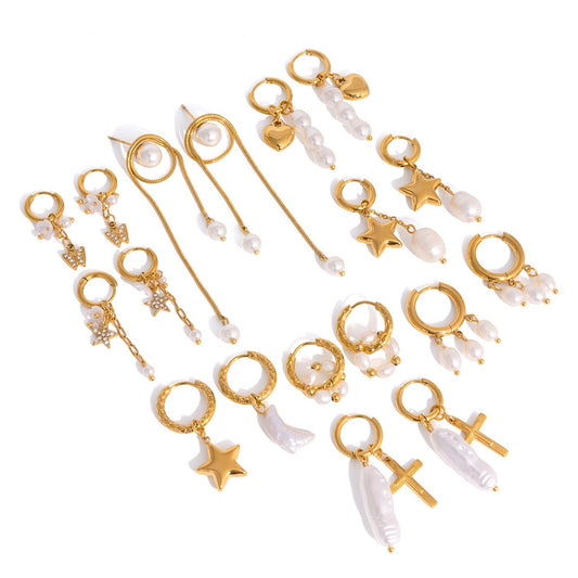 Pearly earrings collection