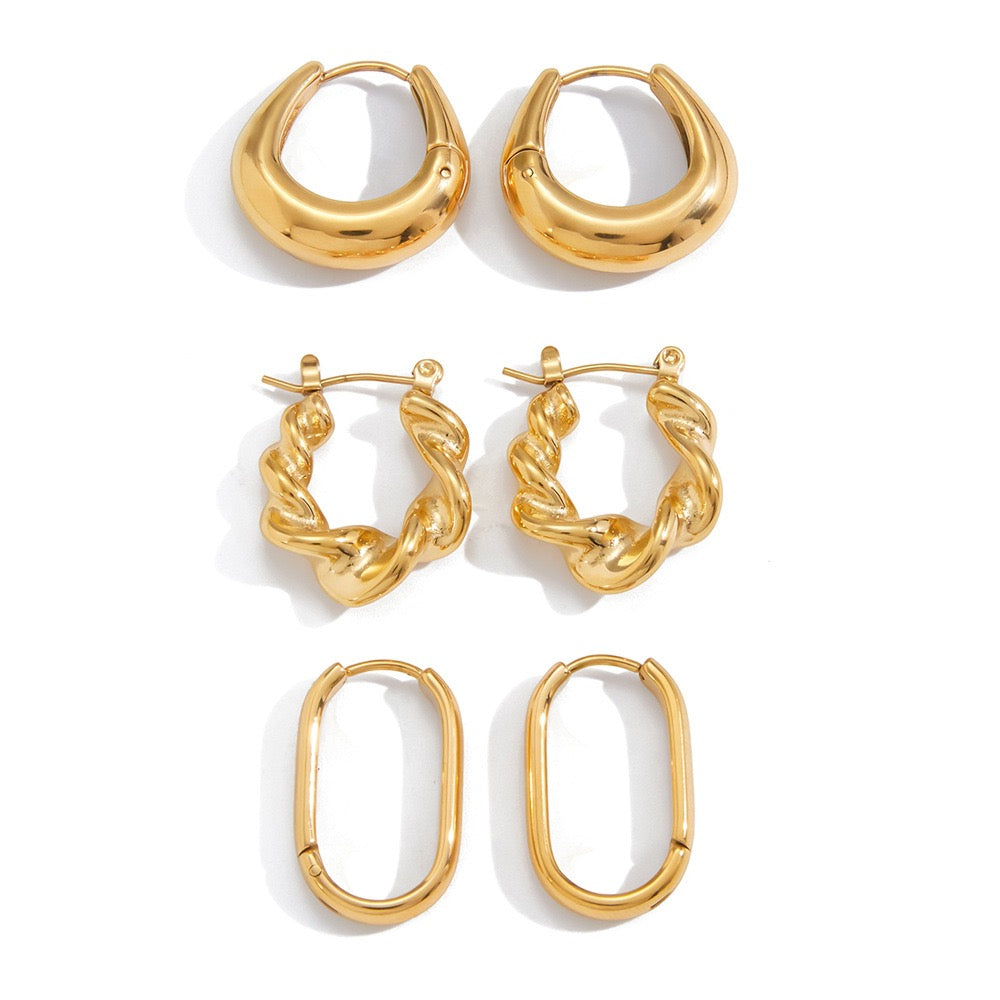 Mexico classic hoops earrings