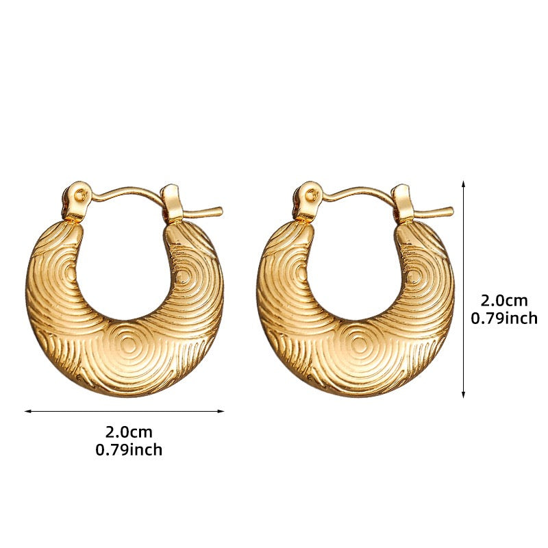 Reminiscence hoops earrings