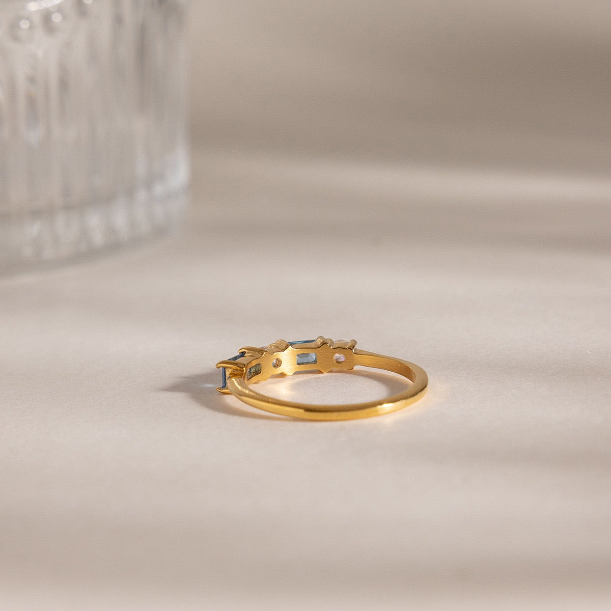 Blue band ring