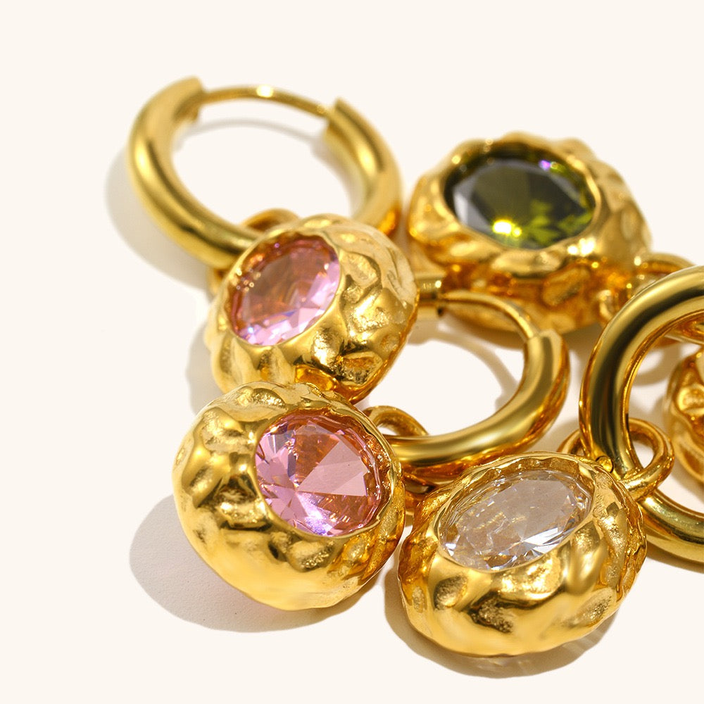 Sugar rock rainbow hoops