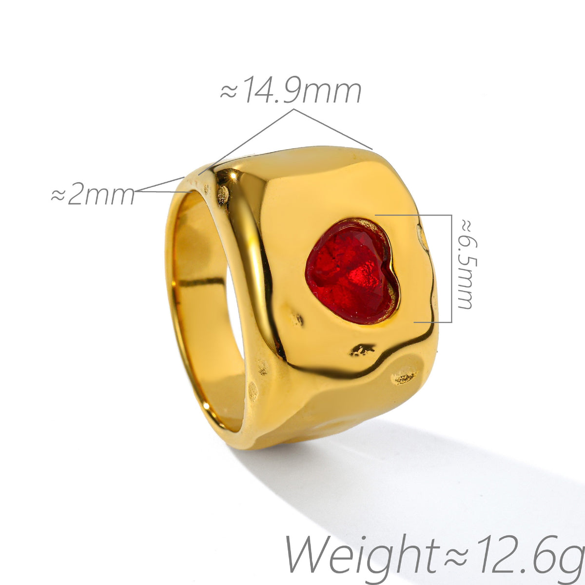 Celeste Heart Rings