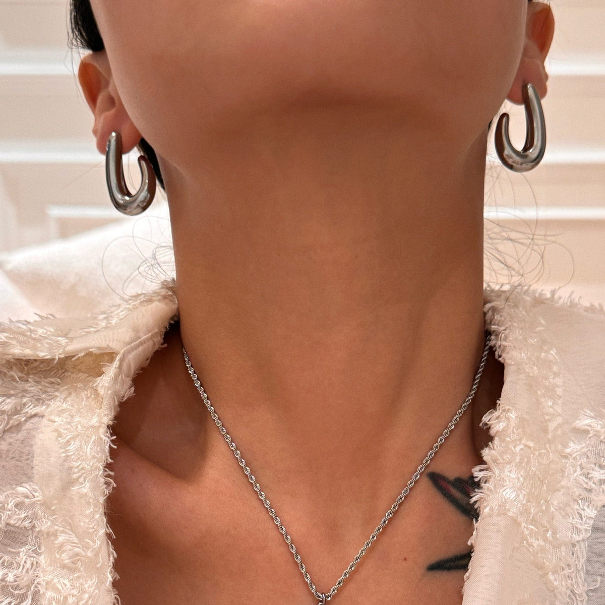 Texas square gate earrings