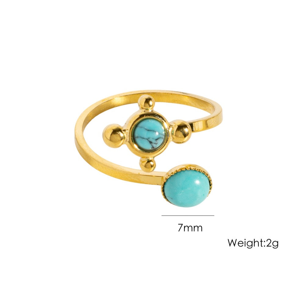 Shooting stars gem rings