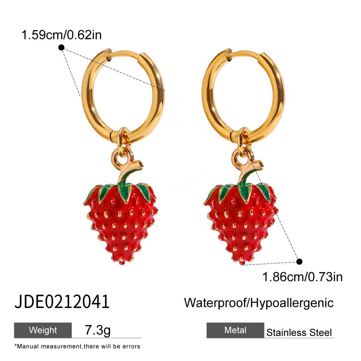Strawberry charm set