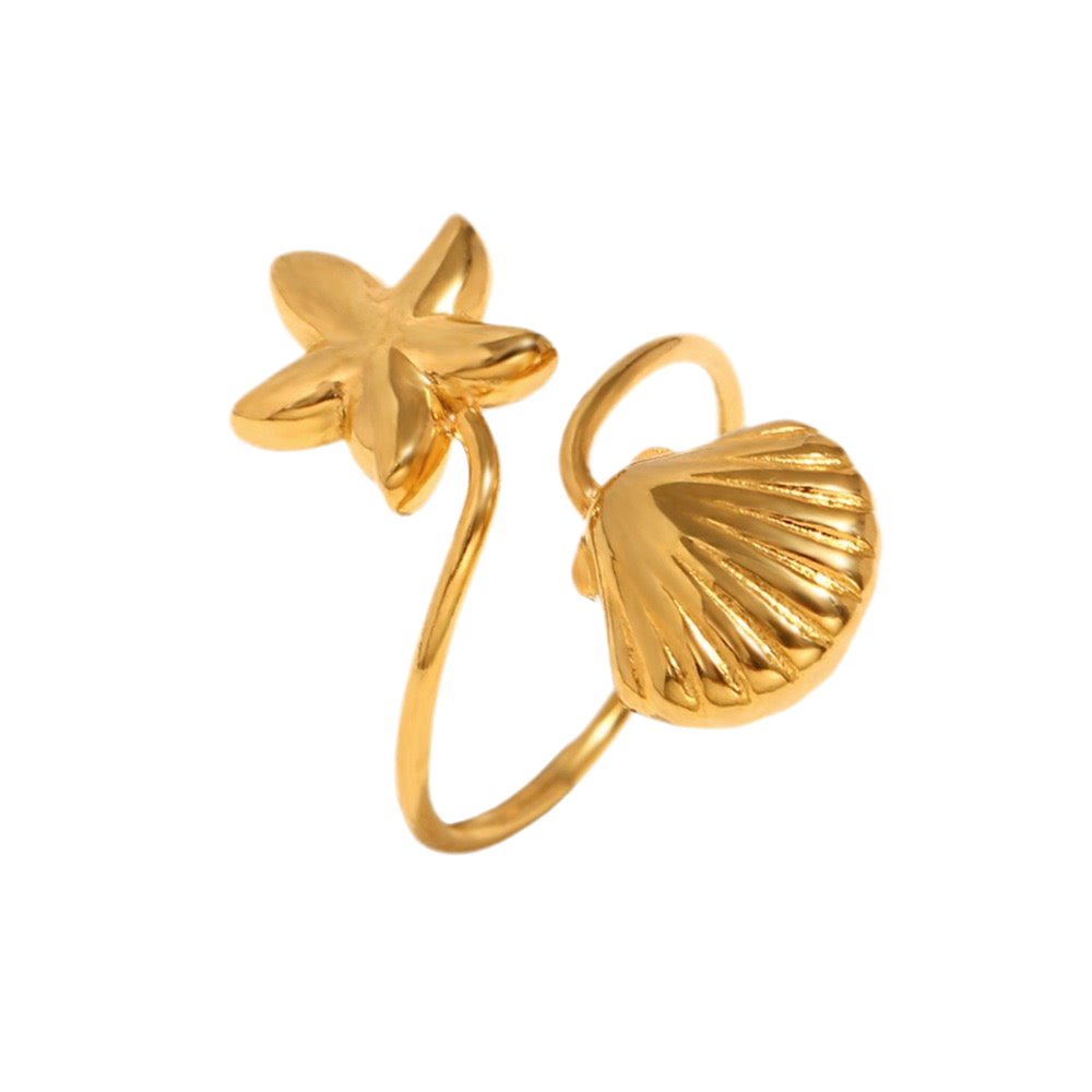 Starfish shell ring