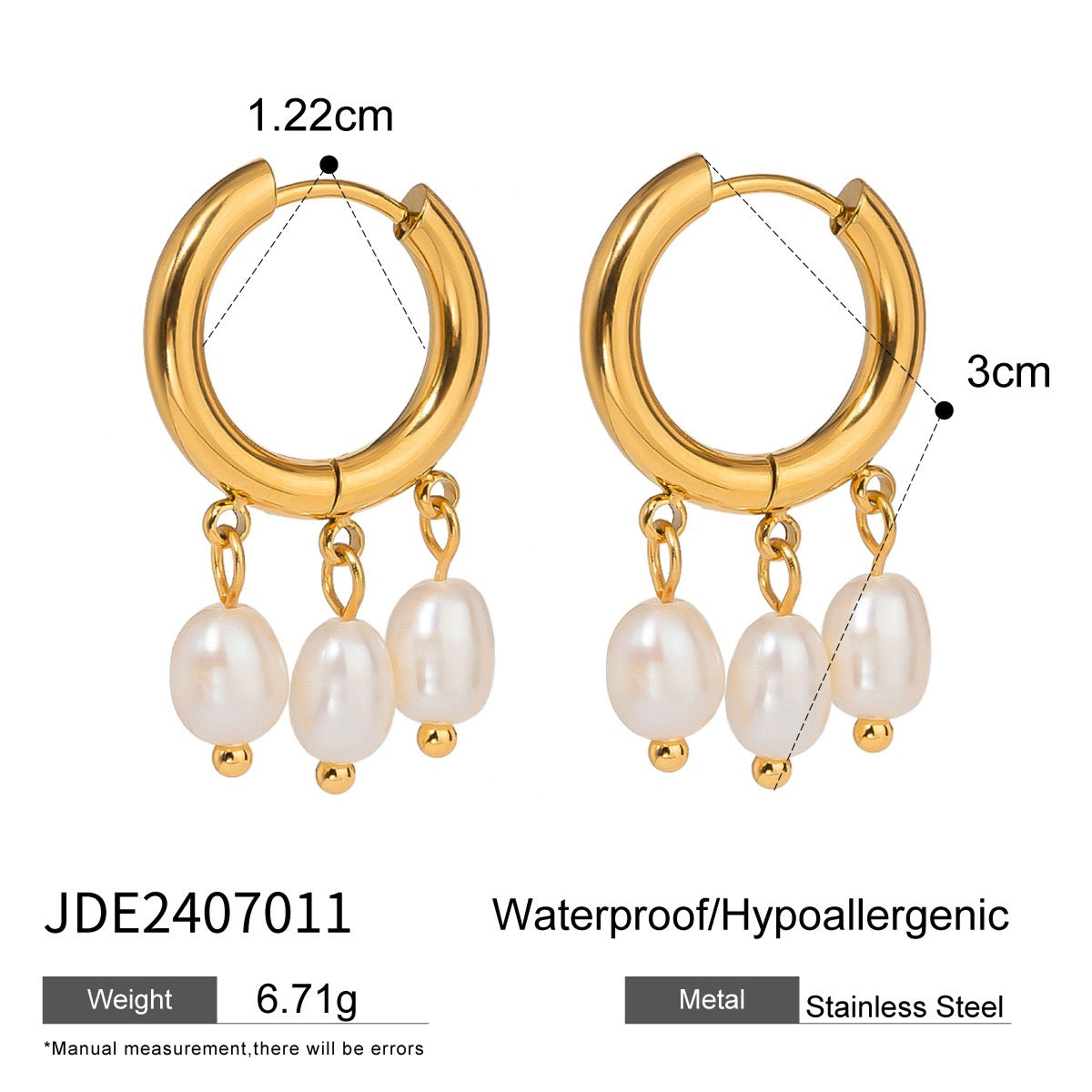 Pearly earrings collection