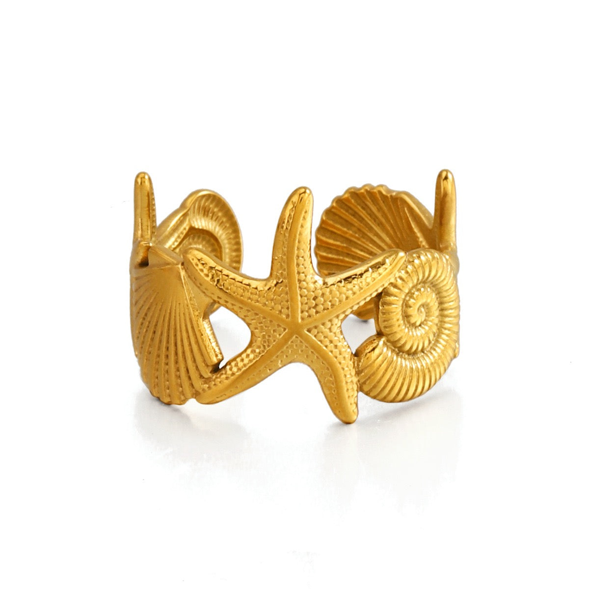 Starfish Shell band rings