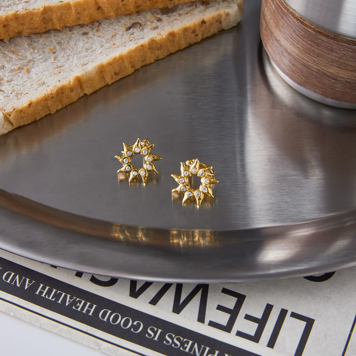 Dainty sun ear cuffs