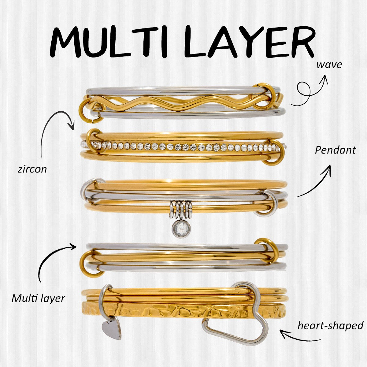 Layer bangles