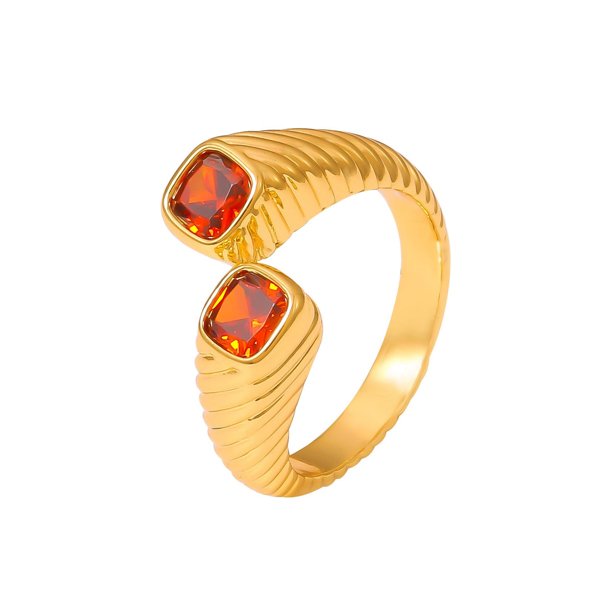 Cresia Cross stone rings
