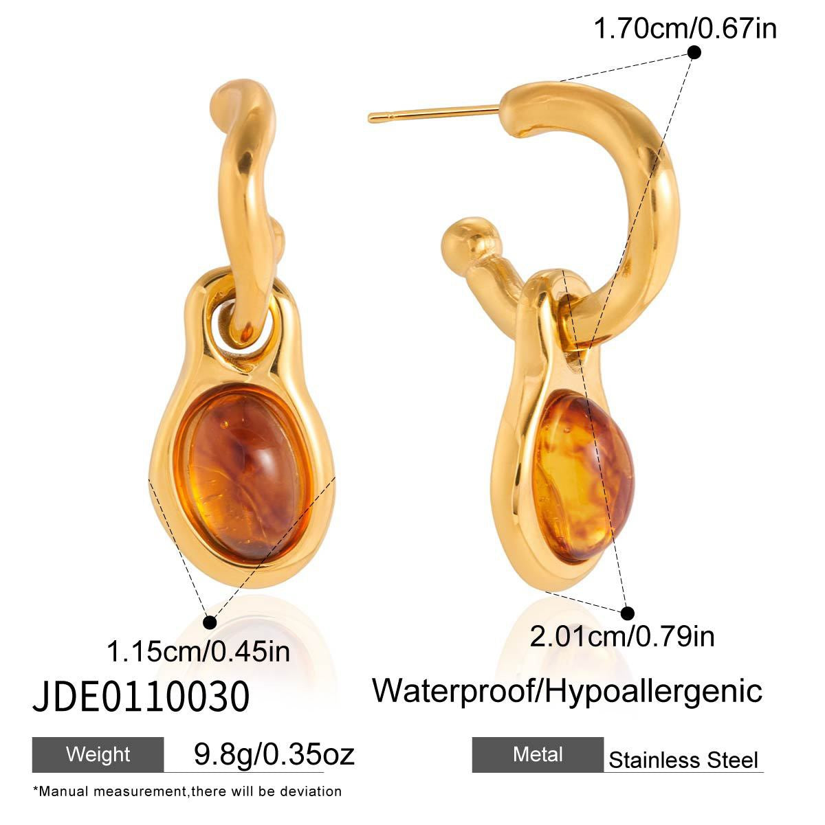 Amber dream earrings