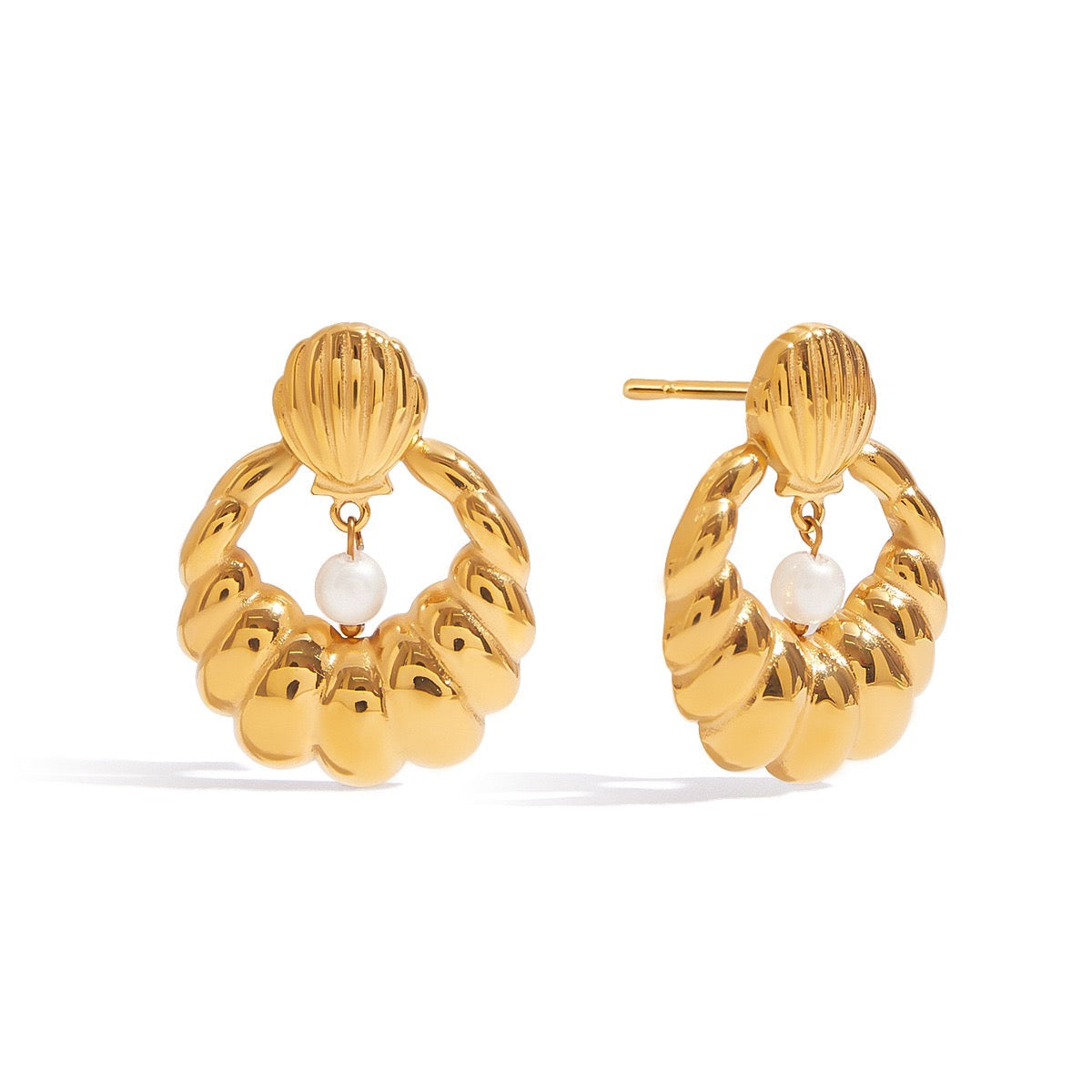 Louisa hoops abstract earrings