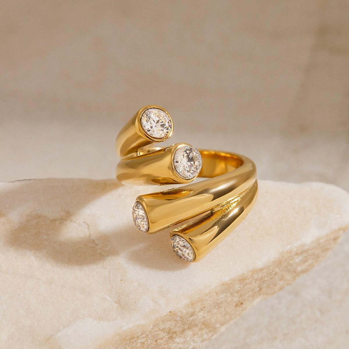 Dorren Double star rings