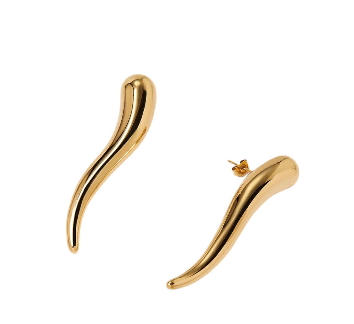 Sia Golden chilli earrings
