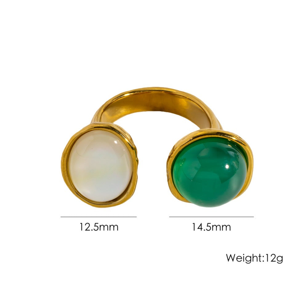 Double gems rings
