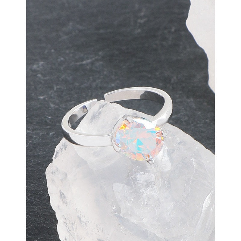 Celestia Opal Sterling Silver Ring