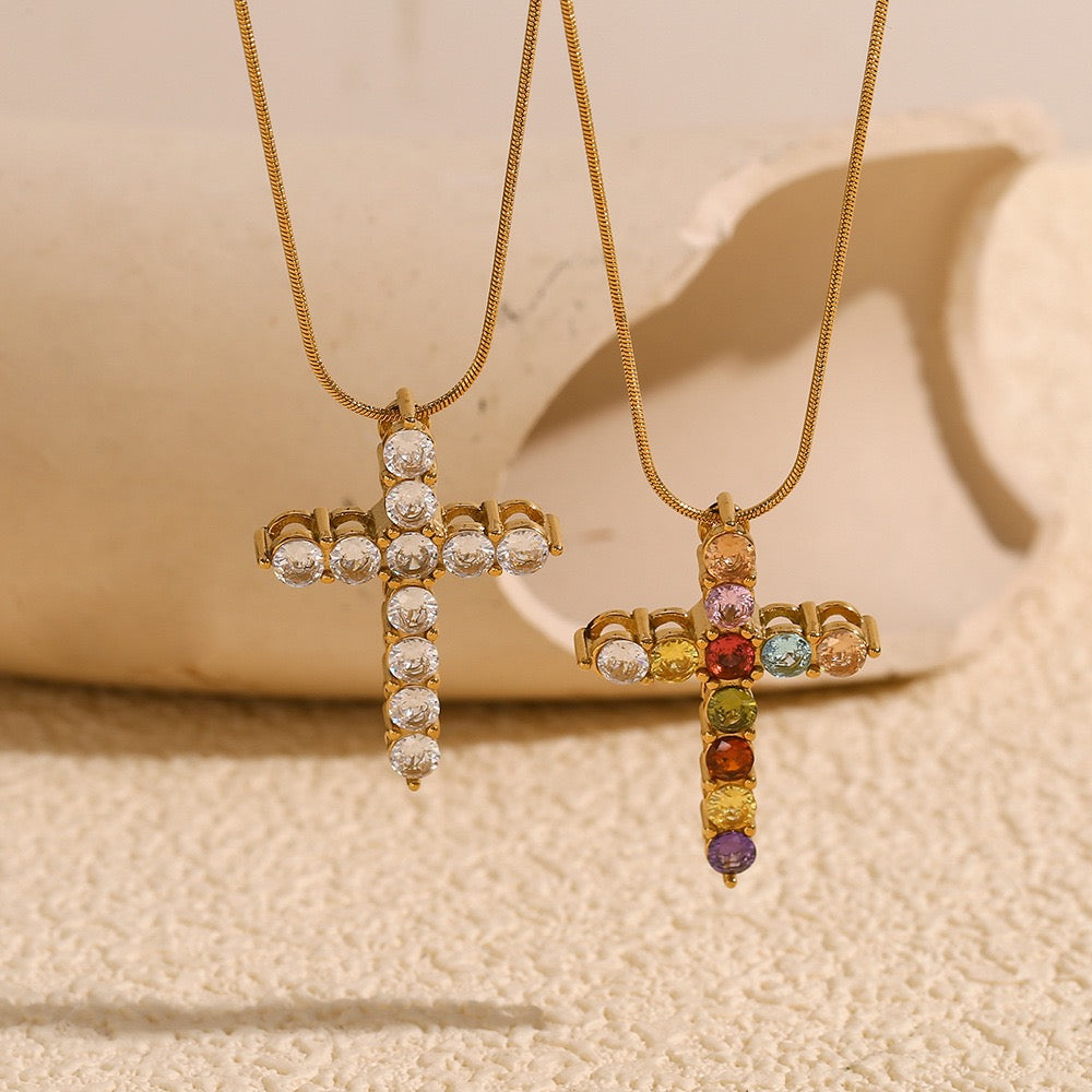 Barcelona cross necklaces