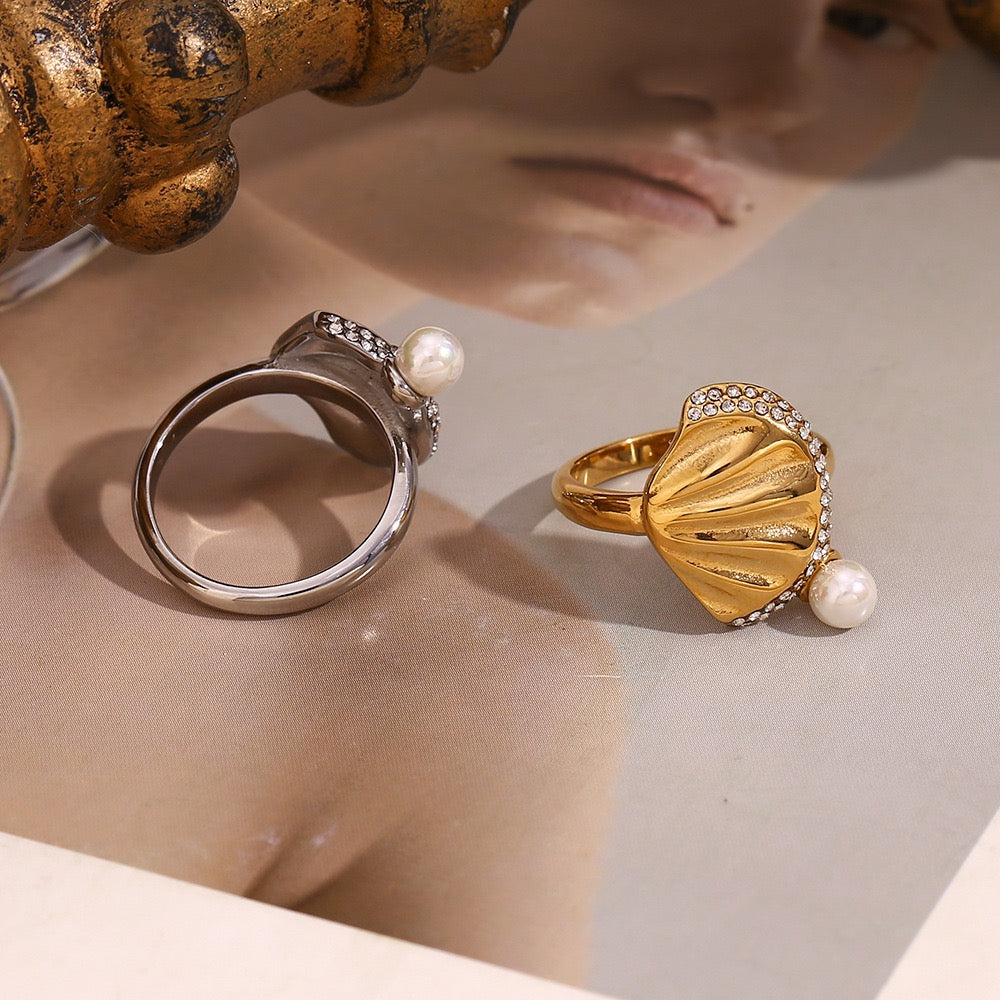 Iran Golden shell ring