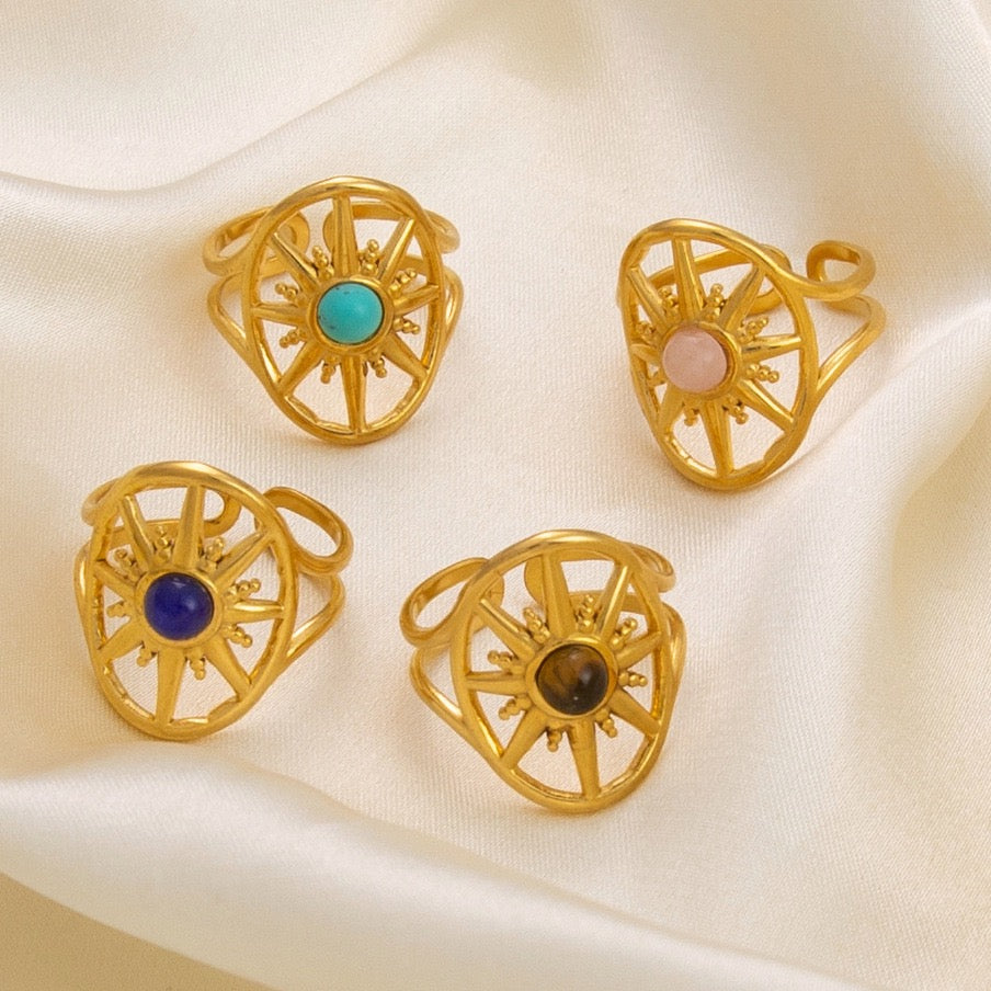 Round stars rings