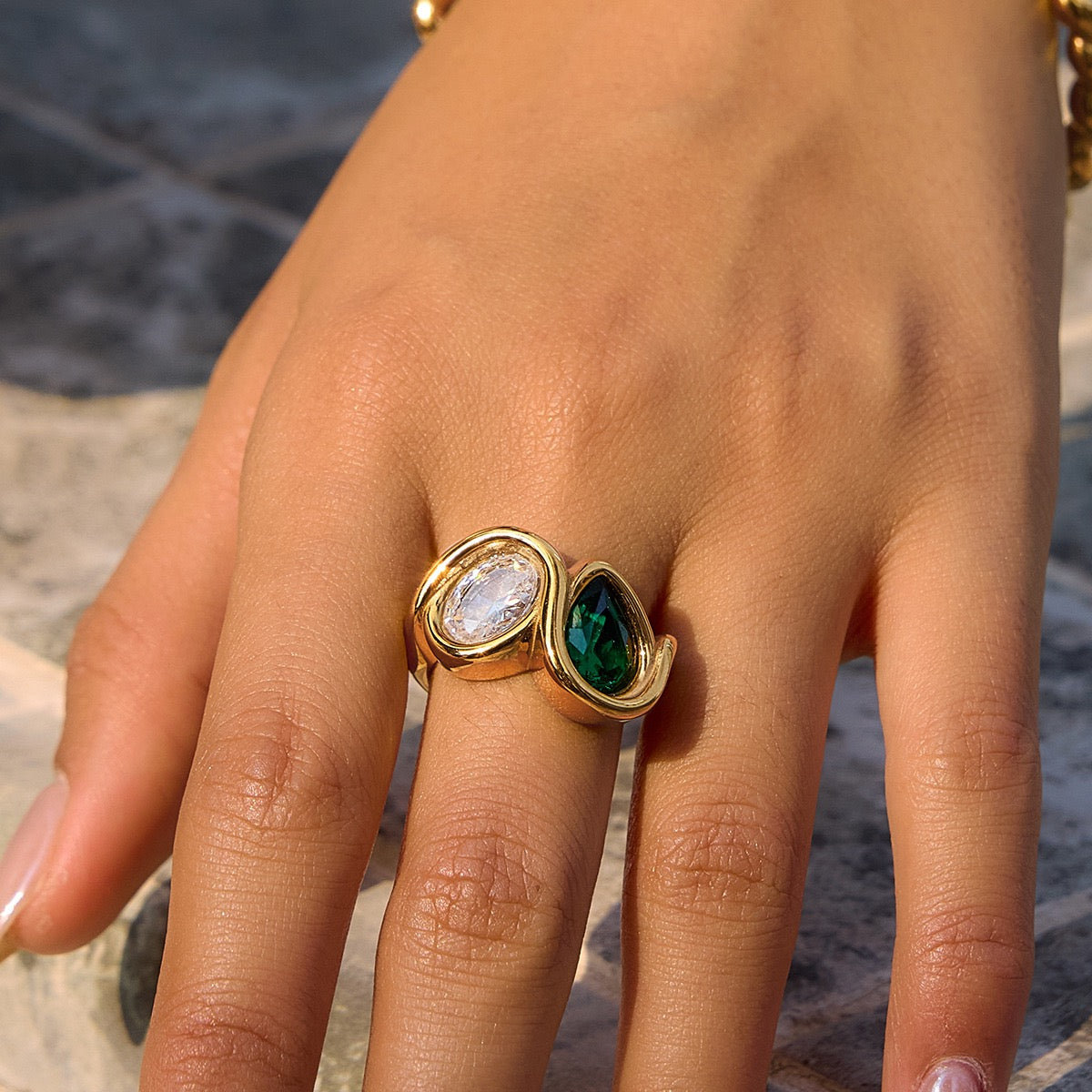 Valentina Emerald Rings