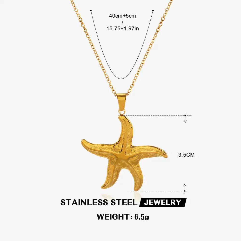 Starfish pendant necklace