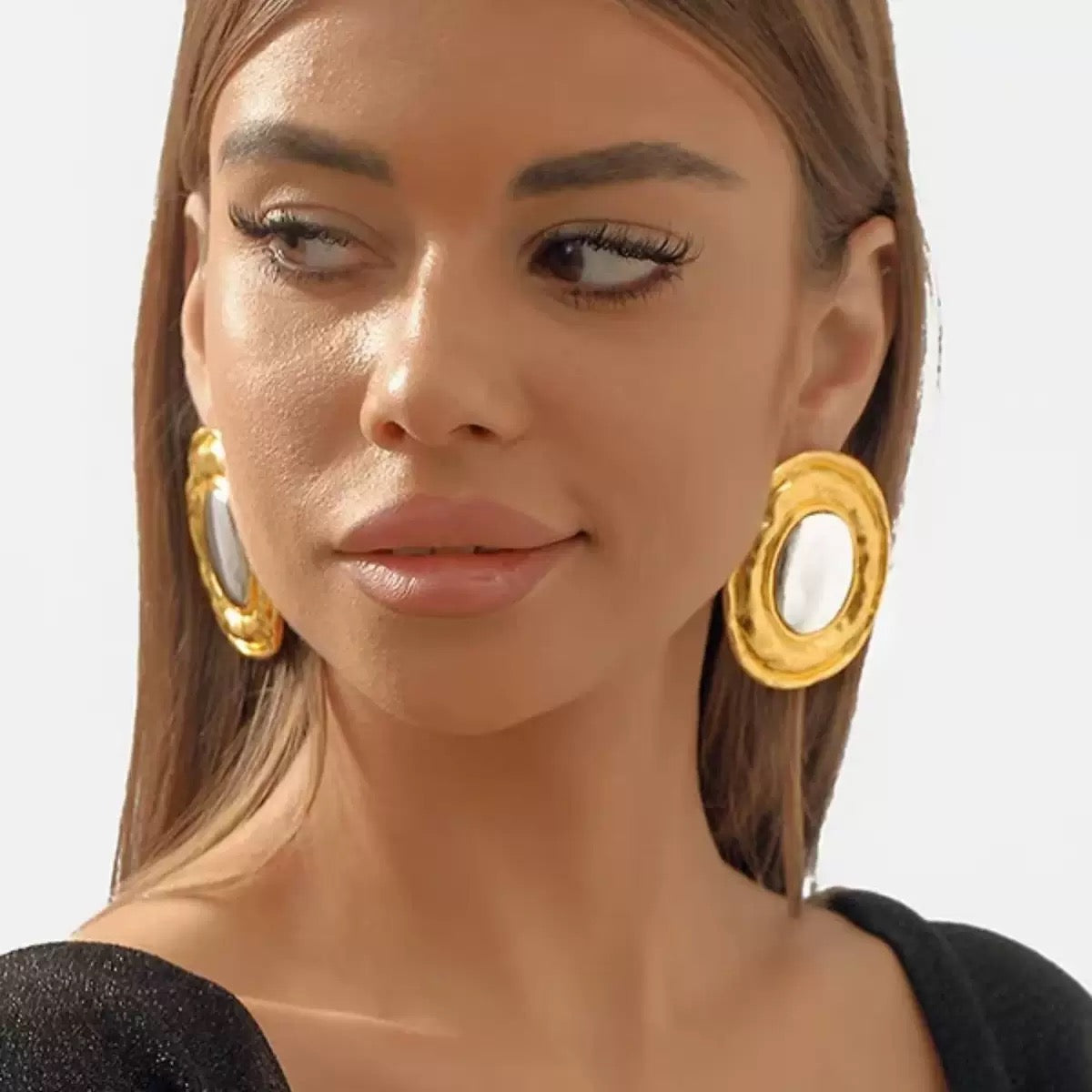 Texas square gate earrings