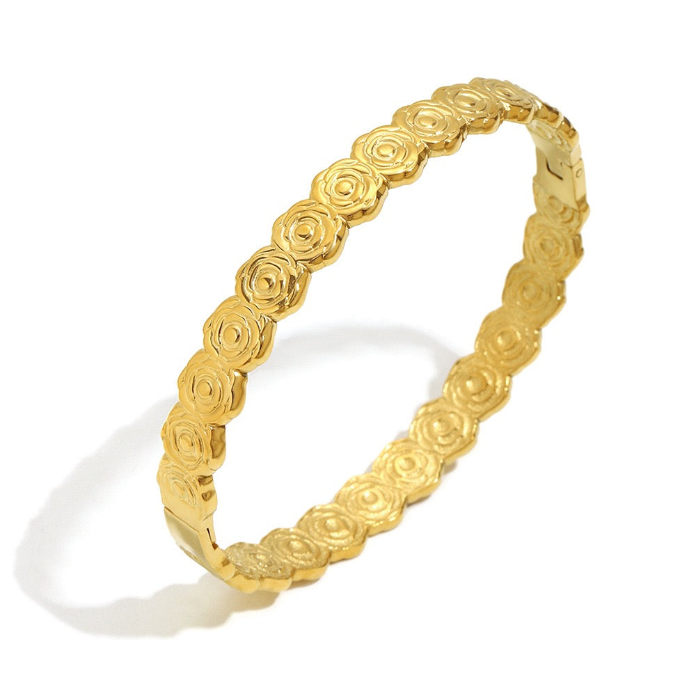 Camellia flower bangle