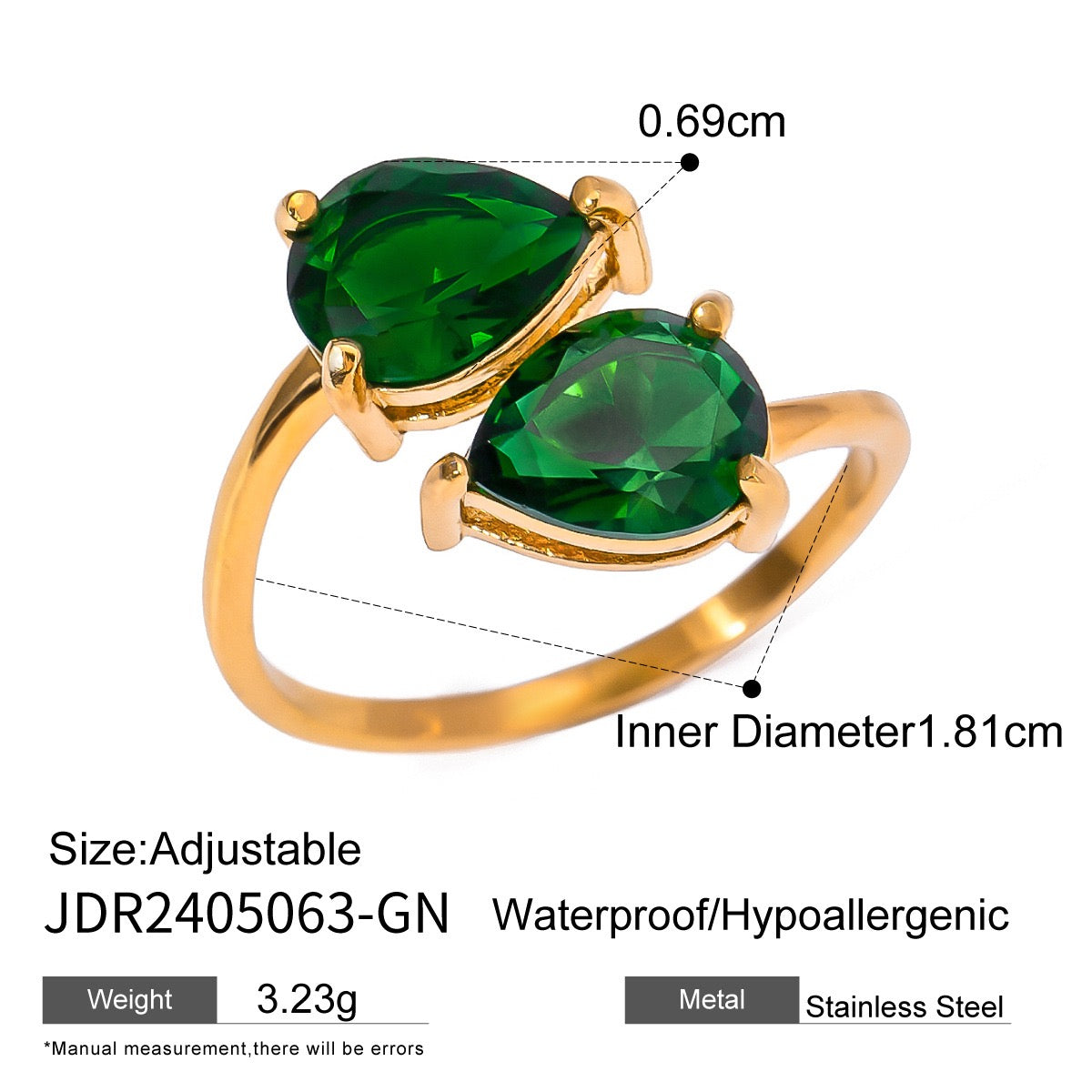 Valentina Emerald Rings