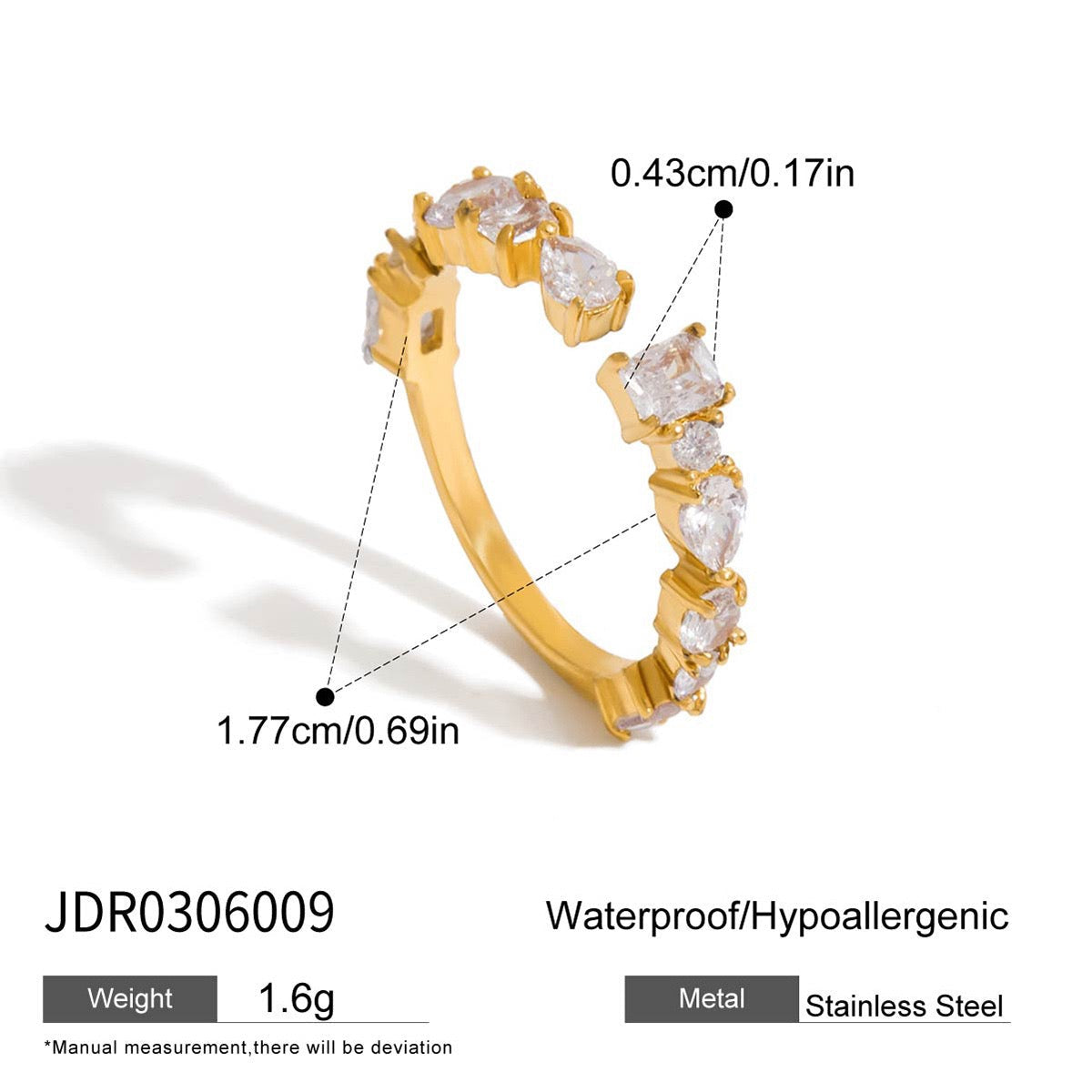 Dorren Double star rings