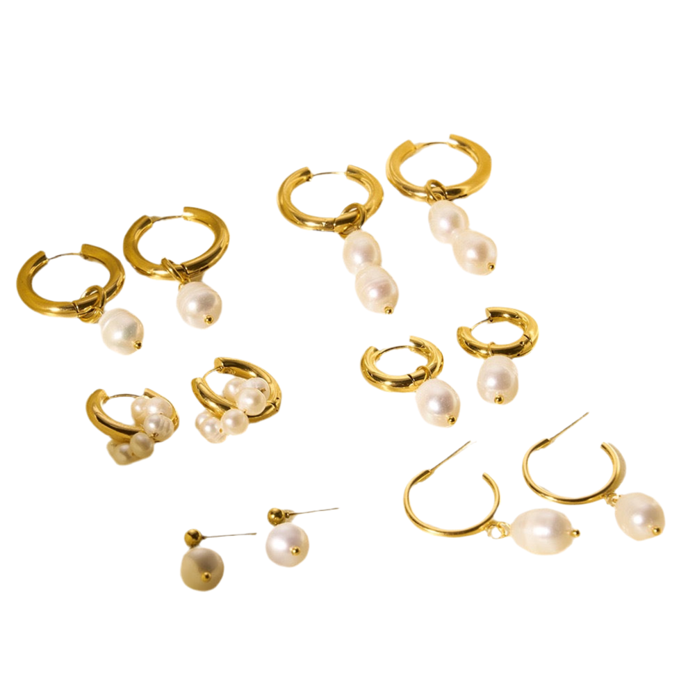 Junta Classic pearl hoops