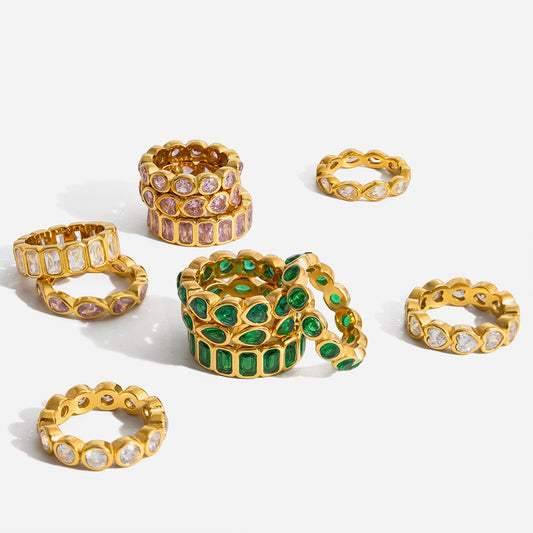 Rovia Gemstone Band Ring