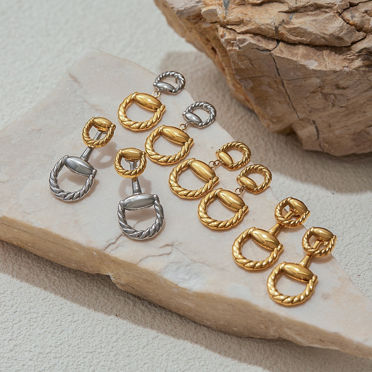 Louisa hoops abstract earrings