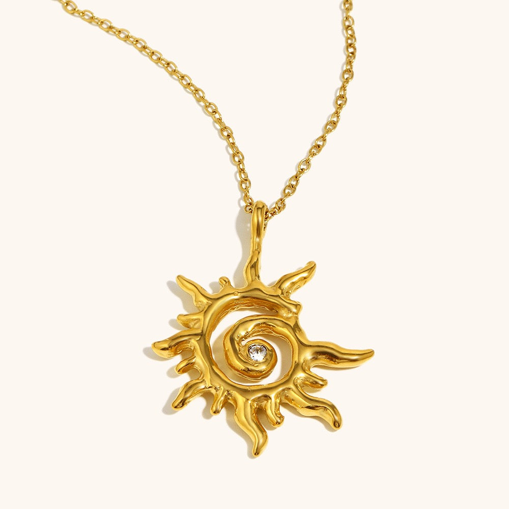 Zemmer sun necklace