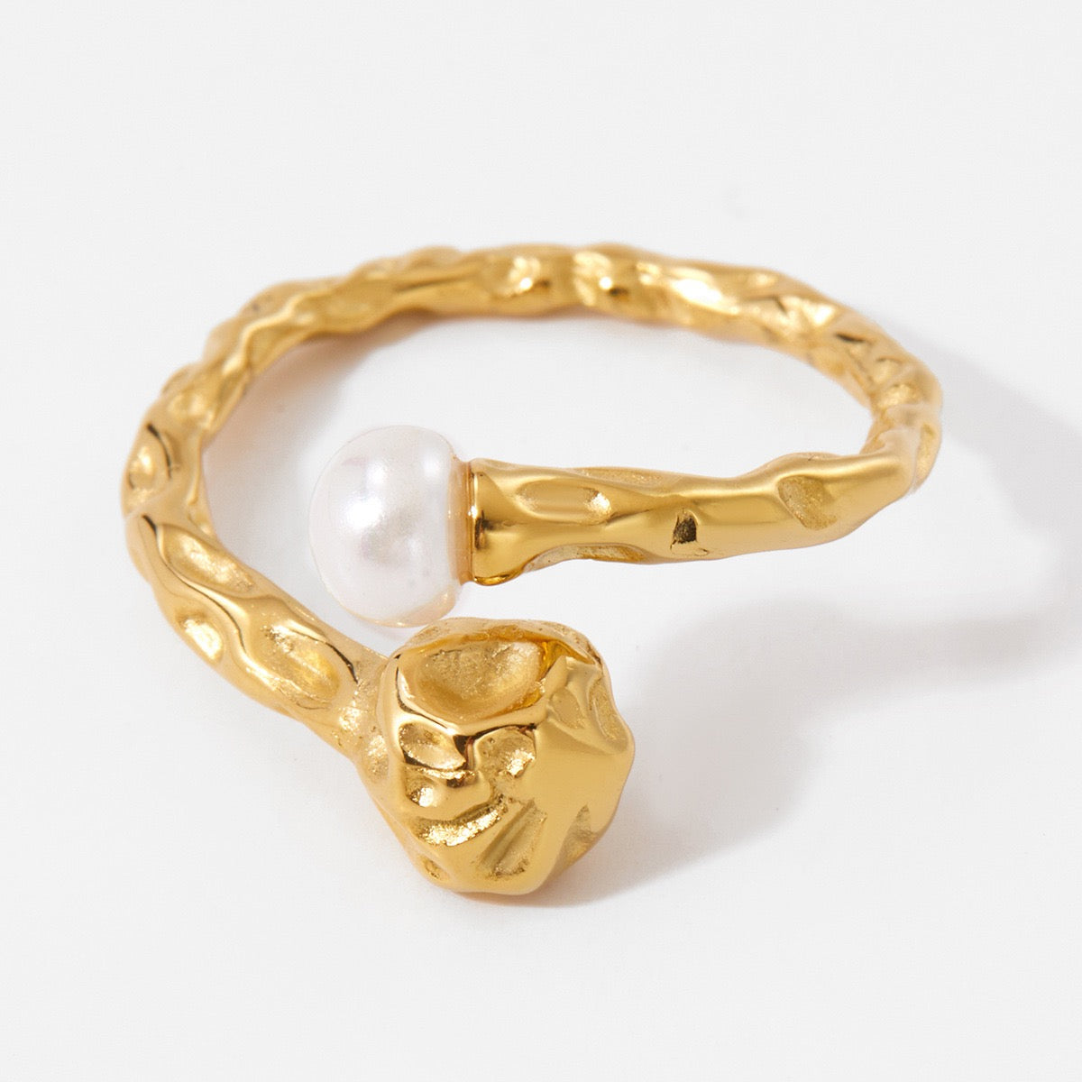 White pearly rings collection