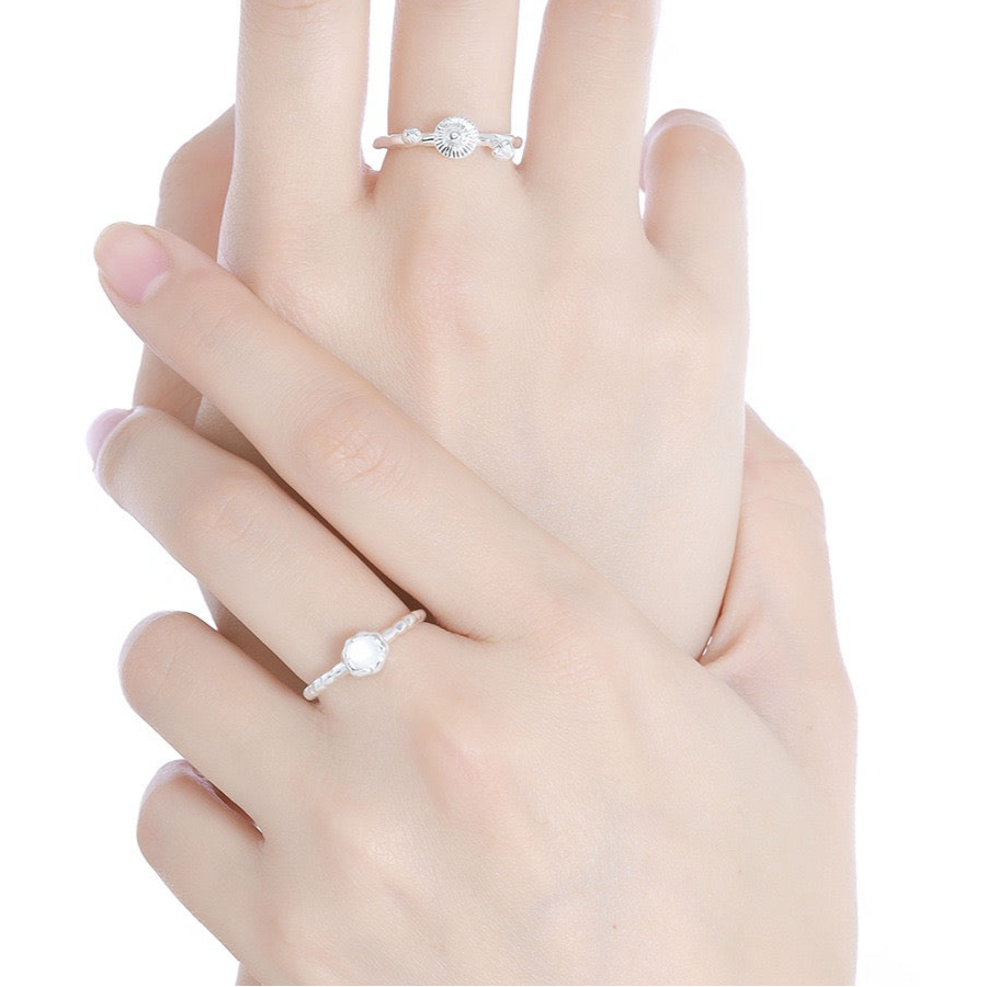 Mushroom sterling silver ring