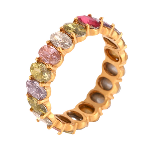 Rainbow rock band ring