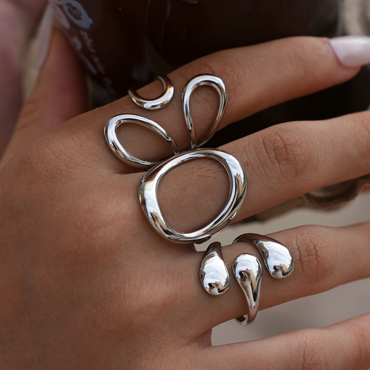 Silver paradise rings