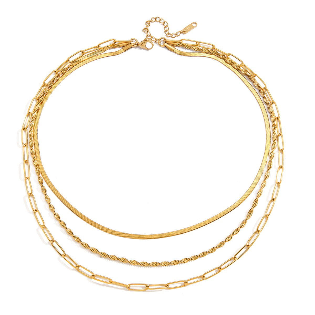 Three layer necklace set