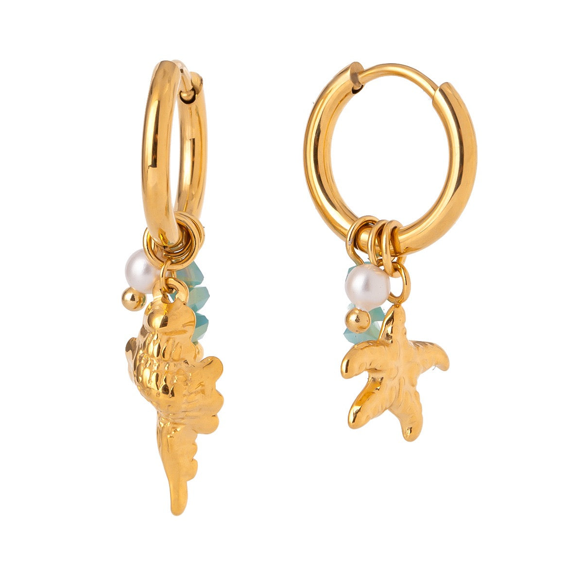 Starfish shell hoops
